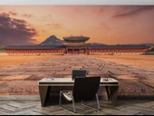 Güney Kore Gyeongbokgung Sarayı Manzaralı Duvar Kağıdı thumbnail 4