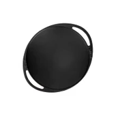 Lava Döküm Yuvarlak Saç Kavurma Tavası Döküm Demir Yekpare Çift Kulplu Çap(Ø)28cm.-Bordo thumbnail 3