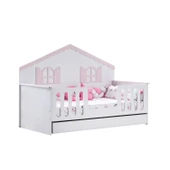 Yavrulu Karyola, Poli Yavrulu Montessori Yatak - Pembe thumbnail 4