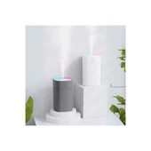 İkili Kare Hava Nemlendirici – 300 ml Ultrasonik Buhar Makinesi ve Aroma Difüzörü, Sessiz Çalışma, LED Işıklı, Ev & Ofis Kullanımı thumbnail 1