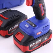 EXEN EN 274 DS Kömürsüz Darbeli Şarjlı Matkap 21V 4Ah 70Nm 2 Batarya Hızlı Şarj Led Işıklı Taşıma Çantalı thumbnail 5