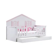 Yavrulu Karyola, Poli Yavrulu Montessori Yatak - Pembe thumbnail 3