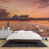 Güney Kore Gyeongbokgung Sarayı Manzaralı Duvar Kağıdı thumbnail 2