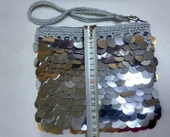 Pullu Clucht Çanta Gri Renk - 4