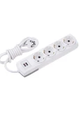 Tntech 4'lü Priz 2 Usb Girişli 3m Uzatma Kablosu 9214 - 2
