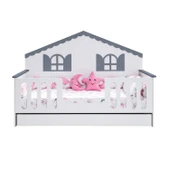 Yavrulu Karyola, Poli Yavrulu Montessori Yatak - Pembe thumbnail 8