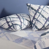 Taç Ranforce Nevresim Takımı Çift Kişilik Brıza Mavi - 3