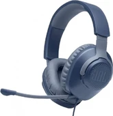 JBL Quantum 100 Çıkarılabilir Mikrofonlu 3.5mm Gaming Kulak Üstü Kulaklık - Mavi - 1