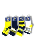 Fenerbahçe Lisanslı Çocuk 4 Çift Soket Çorap 1907 thumbnail 1