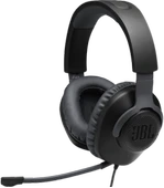 JBL Quantum 100 Çıkarılabilir Mikrofonlu 3.5mm Gaming Kulak Üstü Kulaklık - Siyah - 1
