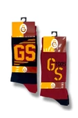 Galatasaray Lisanslı Yetişkin 2 Çift Soket Çorap 1905-2 thumbnail 1