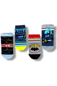 Batwheels Lisanslı Erkek Çocuk 4 Çift Patik Çorap 22159 thumbnail 1