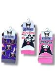 kuromi Lisanslı Kız Çocuk 3 Çift Patik Çorap 22841 thumbnail 3