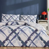 Taç Ranforce Nevresim Takımı Çift Kişilik Brıza Mavi - 1