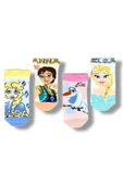 Frozen Lisanslı Kız Çocuk 4 Çift Patik Çorap 22839 thumbnail 1