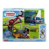 Orjinal Fisher Price Thomas ve Arkadaşları Thomas ve Skiff Açılır Köprü Macerası Seti HGX65 thumbnail 8