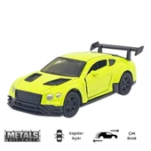 Çek Bırak Metal Küçük Arabalar 8 cm - 6411A - Açık Yeşil - 1