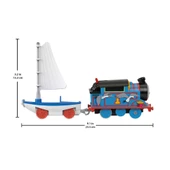 Orjinal Fisher Price Thomas ve Arkadaşları Thomas ve Skiff Açılır Köprü Macerası Seti HGX65 thumbnail 6