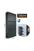 Denni 3'lü Metal Ayakkabılık - Antrasit - 1