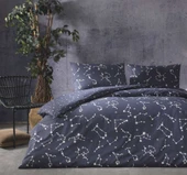 Taç Ranforce Tek Kişilik Nevresim Takımı Lonny Lacivert - 1