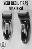Şarjlı Paslanmaz Çelik Bıçaklı ve Kablosuz Saç Sakal Tıraş Makinesi thumbnail 2
