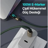 BİX BX09CC-BN BRONZ TYPE-C 100W 1 metre DİJİTAL EKRANLI ŞARJ VE DATA KABLOSU - 4