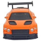 Çek Bırak Metal Küçük Arabalar 8 cm - 6411A - Turuncu thumbnail 6