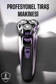Profesyonel Şarjlı Saç ve Sakal Tıraş Makinesi Hassas Kesim thumbnail 2