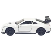 Çek Bırak Metal Küçük Arabalar 8 cm - 6411A - Beyaz thumbnail 4