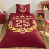 TAÇ Orijinal Lisanslı Galatasaray 25. Şampiyonluk Özel Desen Nevresim Takımı Tek Kişilik - 1