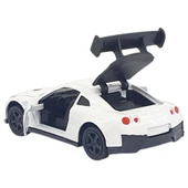 Çek Bırak Metal Küçük Arabalar 8 cm - 6411A - Beyaz thumbnail 2