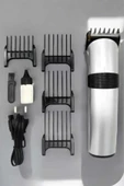 4 Taraklı Profesyonel Şarjlı Saç ve Sakal Kesme Tıraş Makinesi Seti thumbnail 1