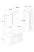 80 cm Aren Banyo Dolabı + 30 cm Aren Boy Dolabı - 4