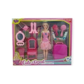 Anlily Makyaj Seti ve Seyahat Bavullu Bebek Seti - 02454 thumbnail 2