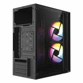 Frisby FC-8970G 300W USB 3.2 LED mATX Mini Tower Siyah Kasa thumbnail 7