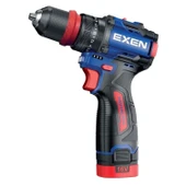 Exen EN 162 DS Kömürsüz Darbeli Akülü Matkap 16V 2Ah Li-ion Hızlı Şarj Led Işıklı Taşıma Çantalı thumbnail 7