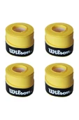 Wilson Comfort Bowl O'grips 4 Adet Grip, Tenis Raketi Gribi Sarı - 1