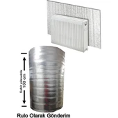 3 metre *100 cm 10 mm Alüminyum Folyolu Kalorifer, Radyatör Petek Arkası Isı Yalıtımı İzolasyon Levhası thumbnail 1