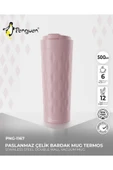 PNG-1167 500ml Flip Kapak Desenli Çelik Mug | 6 Saat Sıcak 12 Saat Soğuk | Sızdırmaz & BPA Free thumbnail 1