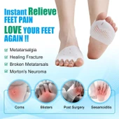 3B Trend Silikon Ayak 5 Parmak Ayırıcı Koruyucu Ayak Parmak Gömleği Geçmeli thumbnail 2