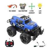 Uzaktan Kumandalı Şarjlı Off - Road Aracı U/K 1/12 - Mavi - 1