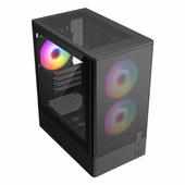 Frisby FC-8975B 550W USB 3.2 RGB mATX Mid Tower Siyah Kasa thumbnail 4
