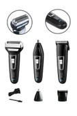 Tıraş Makinesi 3 Başlıklı T Başlıklı Hassas Ciltlere Özel Saç Sakal Vücut Kulak ve Burun thumbnail 5