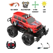 Uzaktan Kumandalı Şarjlı Off - Road Aracı U/K 1/12 - Kırmızı - 1
