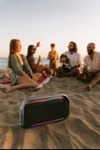 RGB Işıklı Kablosuz Bluetooth Hoparlör 18.000 mAh Batarya, Çift Mikrofonlu Karaoke Speaker, Güçlü Bass, Taşınabilir Party Speaker - 8