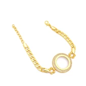 Altın Kaplama Yarım Çerçeve Bileklik BLK-1128 thumbnail 1