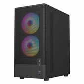 Frisby FC-8975B 550W USB 3.2 RGB mATX Mid Tower Siyah Kasa thumbnail 3