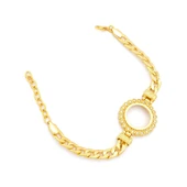 Altın Kaplama Çeyrek Çerçeve Bileklik BLK-1133 thumbnail 1