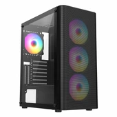 Frisby FC-9385G 550W USB 3.2 RGB eATX Mid Tower Siyah Kasa thumbnail 1