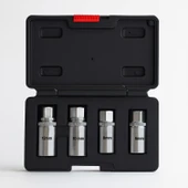 Saplama Sökme Lokma Seti 4 Parça Kırık Vida Civata Çıkarma Takımı Dayanıklı Lokma Anahtar Seti thumbnail 5